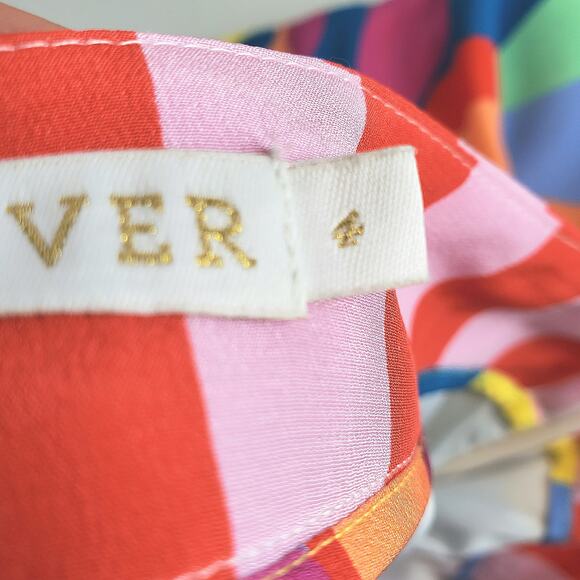 Marie Oliver Silk Tiered Maxi Skirt 4 Colorful Resort Vacation Cruise Tropic NEW - Picture 7 of 12